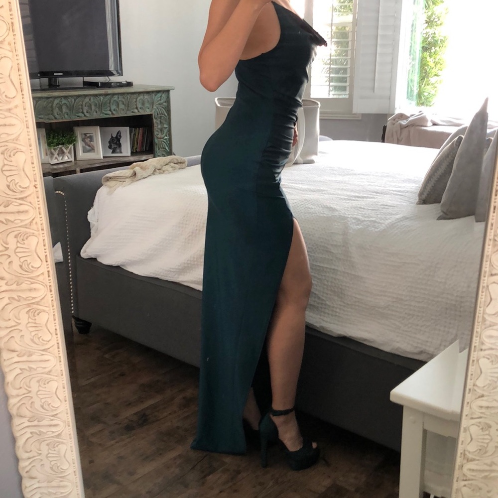 Formal dress emerald green